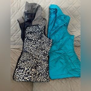 Bundle of Lands End Down Puffer Vests